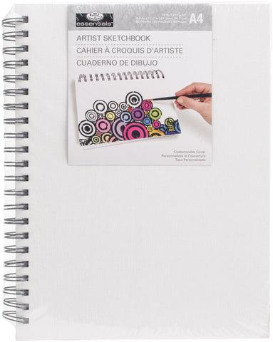 essentials(TM) Canvas Cover Sketchbook 8.3"X11.7"