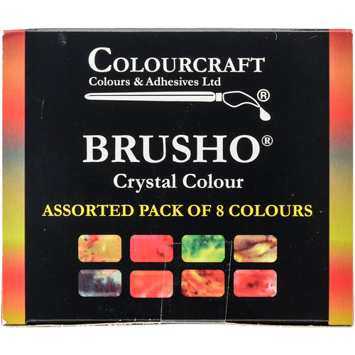Brusho Crystal Colours Set 8/Pkg
