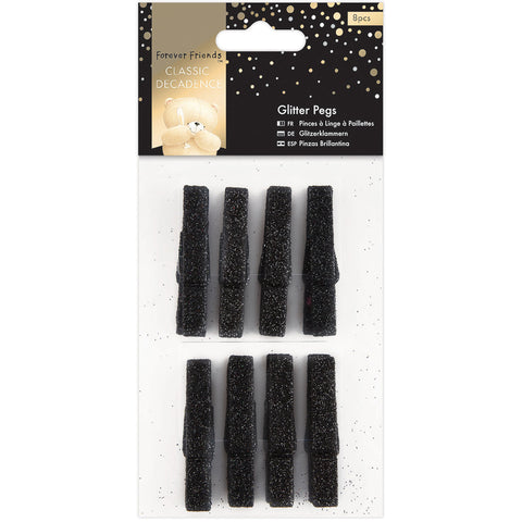 Forever Friends Classic Decadence Glitter Pegs 8/Pkg
