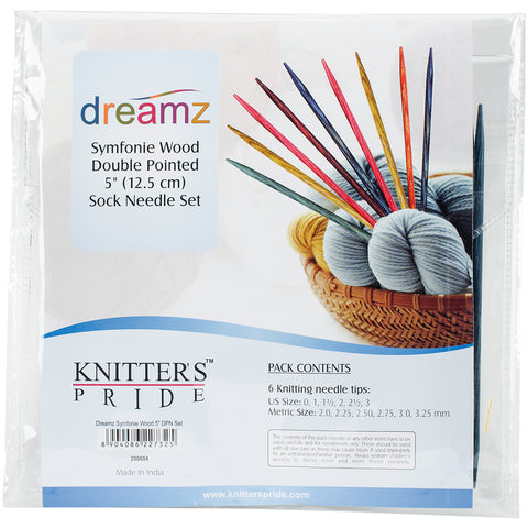 Knitter's Pride-Dreamz Double Pointed Needles Set 5"