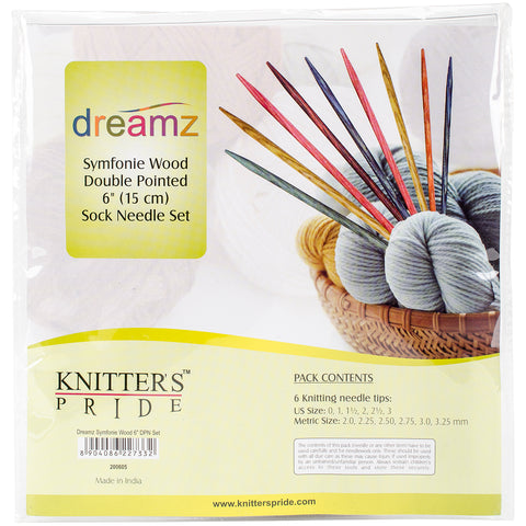 Knitter's Pride-Dreamz Double Pointed Needles Set 6"