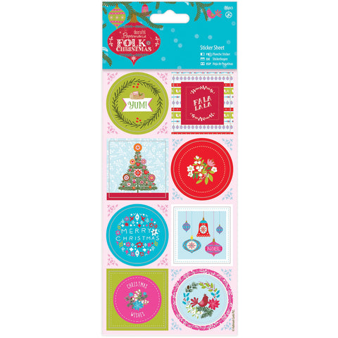 Papermania Folk Christmas Stickers