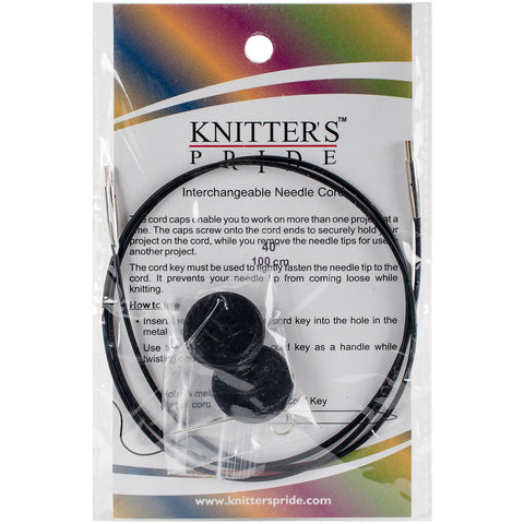 Knitter's Pride-Interchangeable Cords 30" (40" w/tips)