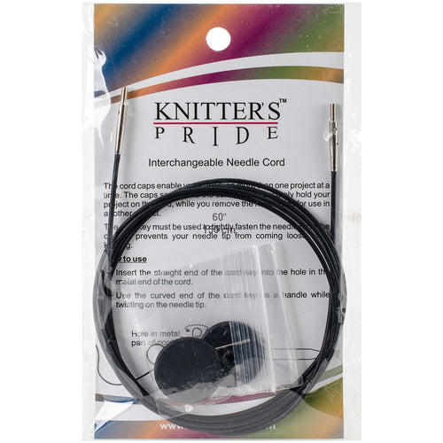 Knitter's Pride-Interchangeable Cords 49" (60" w/ tips)