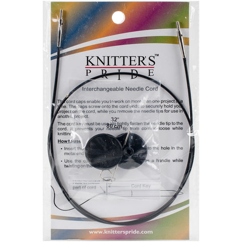 Knitter's Pride-Interchangeable Cords 22" (32" w/tips)