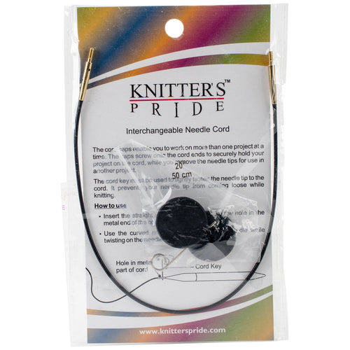 Knitter's Pride-Interchangeable Cords 11"(20"w/tip)
