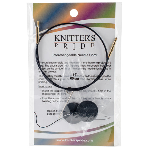 Knitter's Pride-Interchangeable Cords 14"(24"w/tip)
