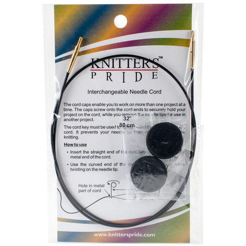 Knitter's Pride-Interchangeable Cords 22"(32"w/tip)
