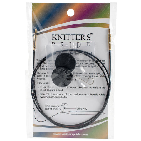 Knitter's Pride-Interchangeable Cords 30"(40"w/tip)