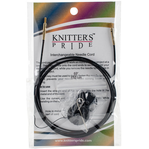 Knitter's Pride-Interchangeable Cords 49"(60"w/tip)