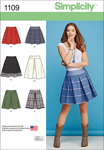 Simplicity Karen Z Misses Skirts With Variations