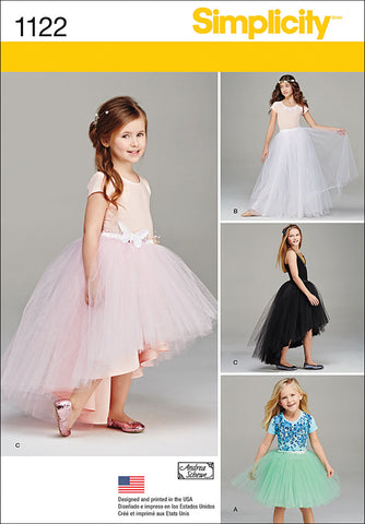 Simplicity Andrea Schewe Girls Tulle Skirts