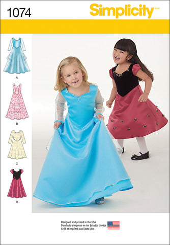 Simplicity Toddler & Girls Dress In Two Lengths