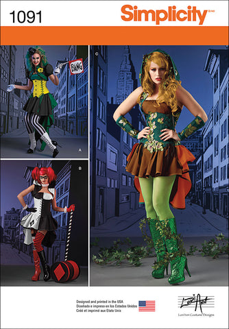 Simplicity Misses Super Villainess Costumes