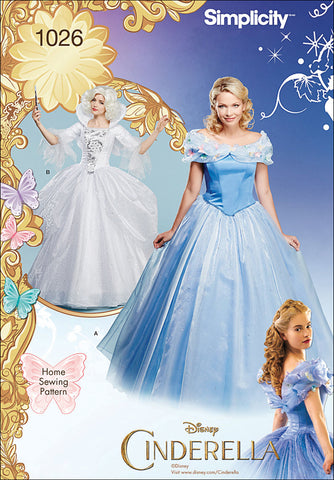 Simplicity Disney Cinderella Fairy Godmother Misses Costume