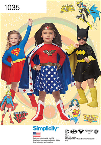 Simplicity Childs Wonder Woman Supergirl Batgirl Costumes