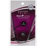 Knitter's Pride-Cubics Platina Fixed Circular Needles 16"