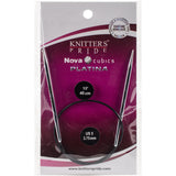 Knitter's Pride-Cubics Platina Fixed Circular Needles 16"