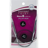 Knitter's Pride-Cubics Platina Fixed Circular Needles 16"