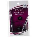 Knitter's Pride-Cubics Platina Fixed Circular Needles 16"