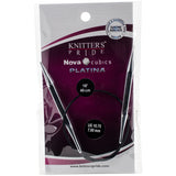 Knitter's Pride-Cubics Platina Fixed Circular Needles 16"