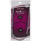 Knitter's Pride-Cubics Platina Fixed Circular Needles 24"