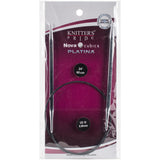 Knitter's Pride-Cubics Platina Fixed Circular Needles 24"