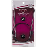 Knitter's Pride-Cubics Platina Fixed Circular Needles 32"