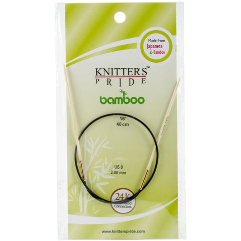 Knitter's Pride-Bamboo Fixed Circular Needles 16"