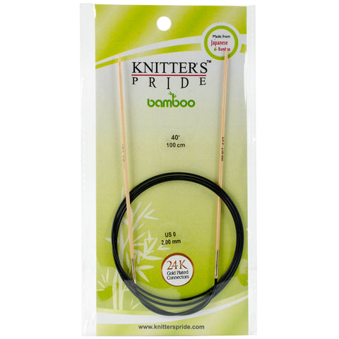 Knitter's Pride-Bamboo Fixed Circular Needles 40"