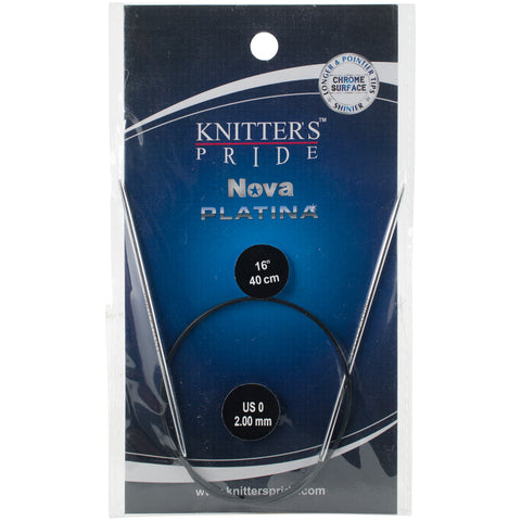 Knitter's Pride-Nova Platina Fixed Circular Needles 16"