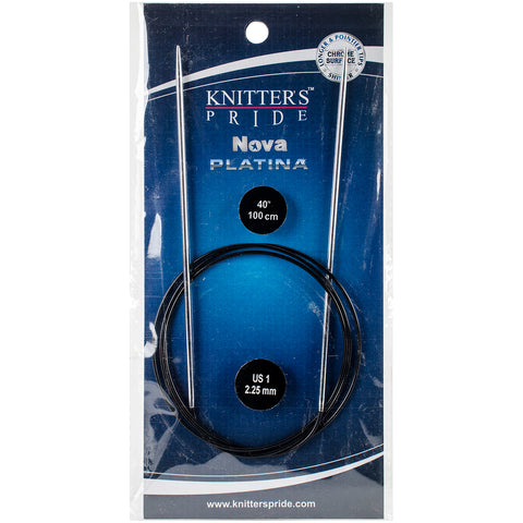 Knitter's Pride-Nova Platina Fixed Circular Needles 40"