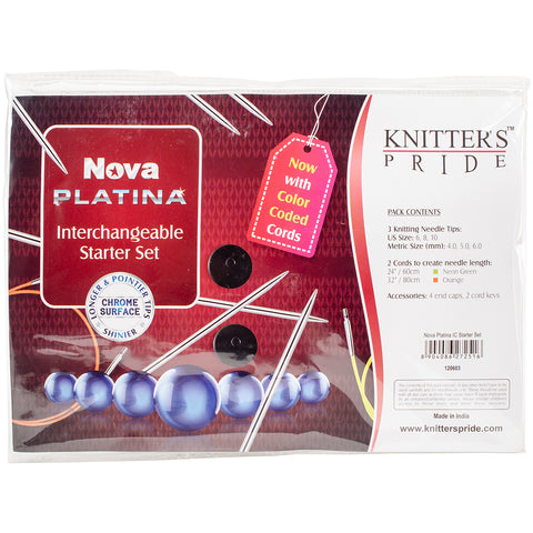 Knitter's Pride-Nova Platina Interchangeable Starter Set
