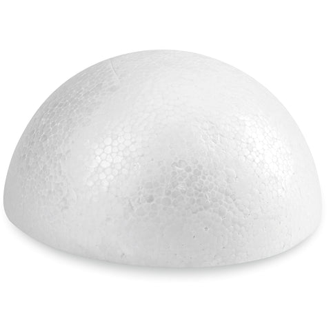 Smooth Styrofoam Half Ball 4.5"