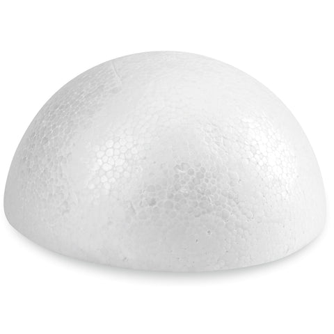 Smooth Styrofoam Half Ball 3.25"