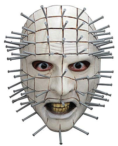 Morris Costumes Hand Painted Latex Halloween Party Pinhead Face Mask
