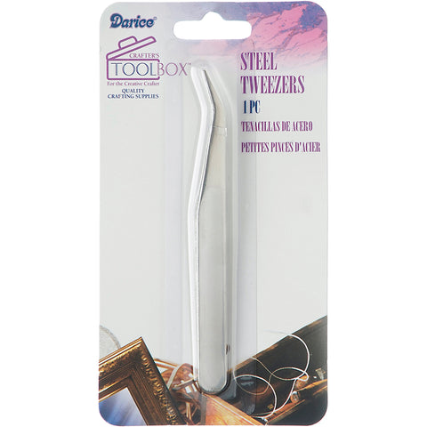 Curved Fine Point Tweezers 5"