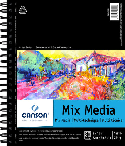 Canson Mix Media Pad 9&quot;X12&quot;