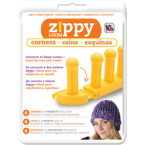 Knitting Board Zippy Loom Corners 4/Pkg