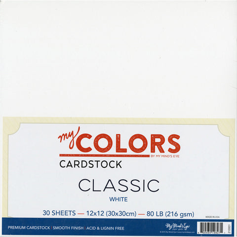 My Colors Classic Cardstock Bundle 12"X12" 30/Pkg