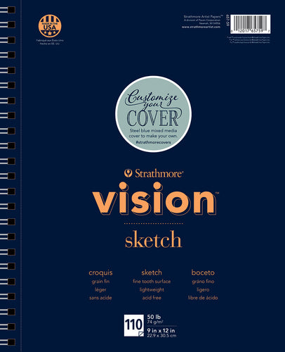 Strathmore Vision Fine Tooth Sketch Pad 9"X12"