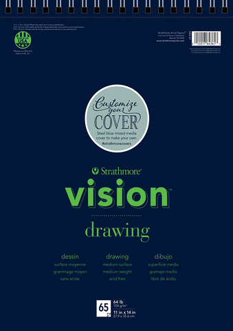 Strathmore Vision Fine Tooth Drawing Pad 11"X14"