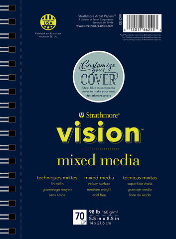 Strathmore Vision Vellum Mixed Media Pad 5.5"X8.5"