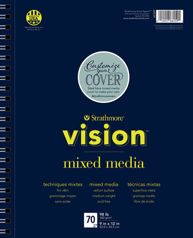 Strathmore Vision Vellum Mixed Media Pad 9"X12"