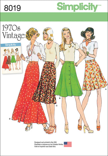 Simplicity Misses Vintage 1970S Skirts