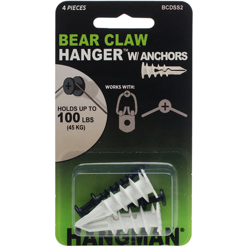 Double Headed Bear Claw Hangers & Anchors 1.25" 2/Pkg