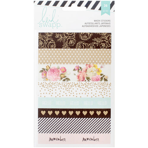 Heidi Swapp Memory Planner Washi Sticker Sheets 4"X6" 3/Pkg