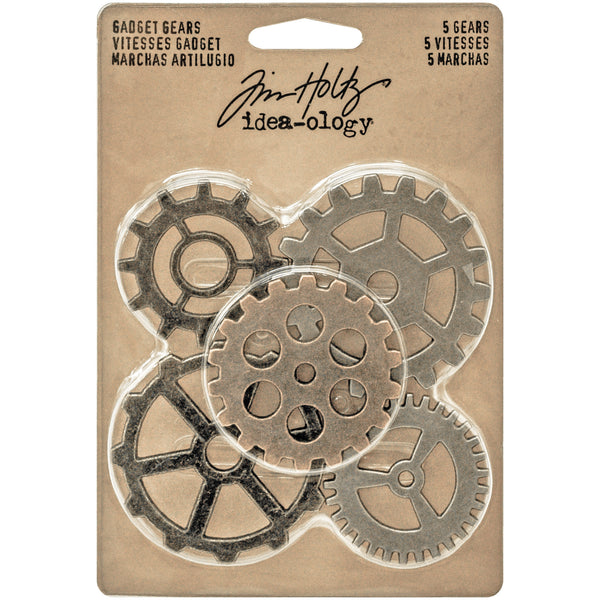 idea gear Idea-Ology Metal Gadget Gears 1.5" To 2" 5/Pkg