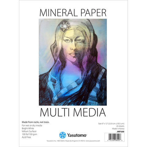 Multi-Media Mineral Paper Pad 9"X12" 20 Sheets