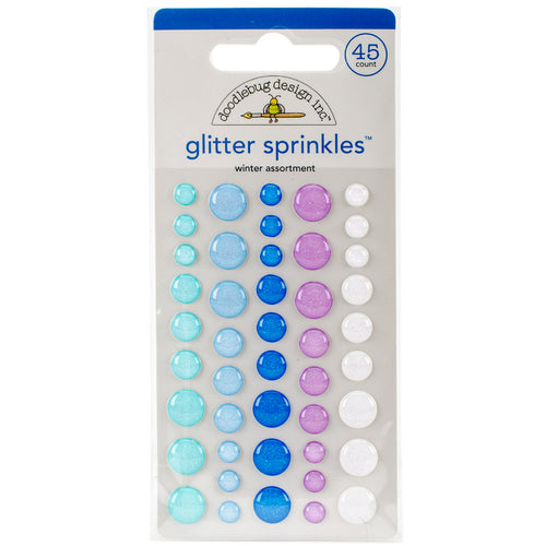 Doodlebug Sprinkles Adhesive Glitter Enamel Embellishments